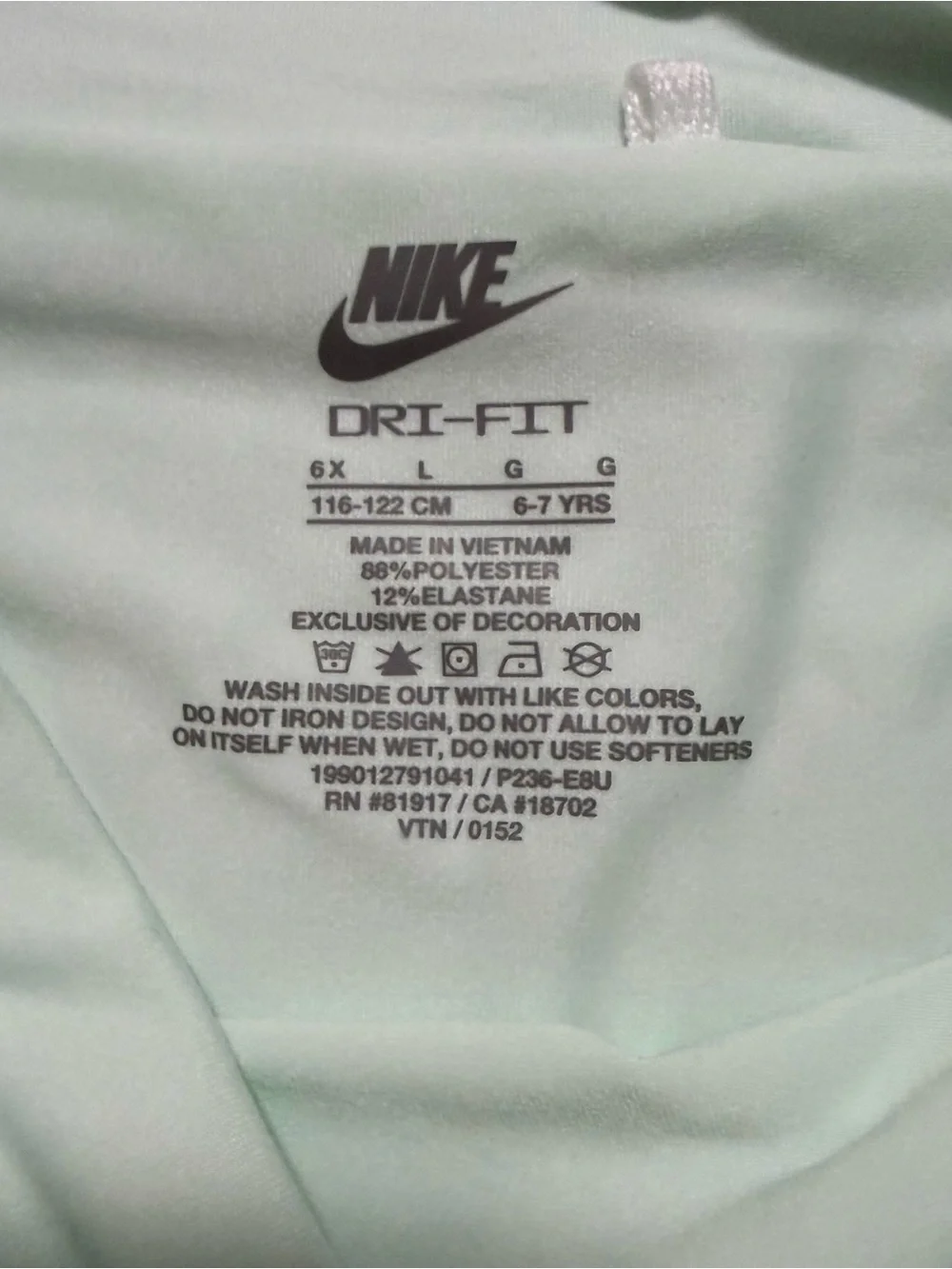 Nike Girls Outfit 2 Piece Matching Set Size 6X New